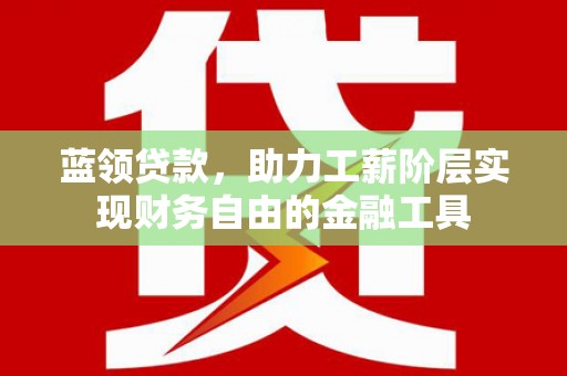 开原蓝领贷款，助力工薪阶层实现财务自由的金融工具
