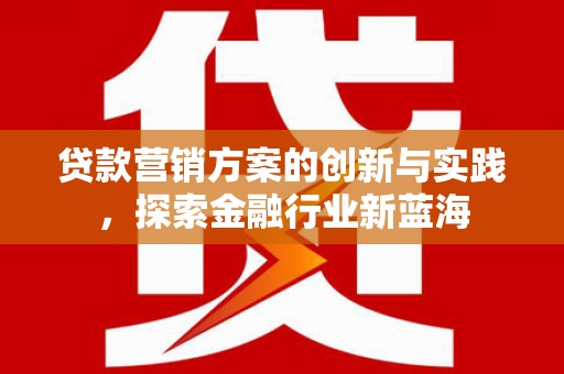 开原贷款营销方案的创新与实践，探索金融行业新蓝海