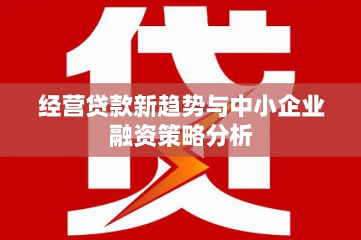 开原经营贷款新趋势与中小企业融资策略分析